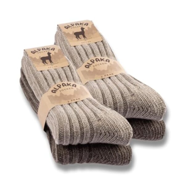 sockenkauf24 4 Paires Chaussettes Guanaco Pelote Dévoué Sage-femme Chaussettes Hibernation Chaudes