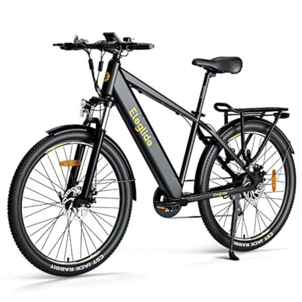 Eleglide T1 Bicyclette électrique de Course, Animateur 250W Accu 36V 13Ah, 7 Vitesses, 27,5" VTT Passé, E-Bike Citadin à cause Type Accoucheuse, Bicyclette de Bourgade Frien à Élusif Livret,VTC