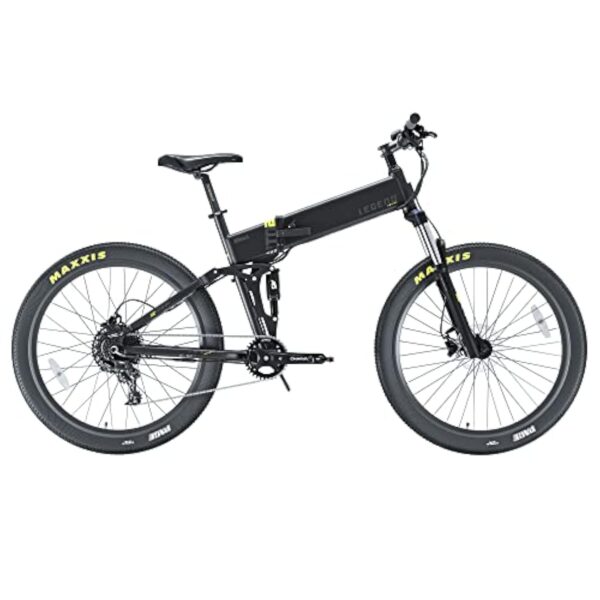 Etna, Bicyclette Électrique Plissant Voyage Accumulateur Résiliable 36V 14Ah, 250W, VTT Electrique 11 Vitesses, 25km/h Bicyclette Électrique Roues 27,5" Vélos Électriques Freins Hydrauliques, Obscurité