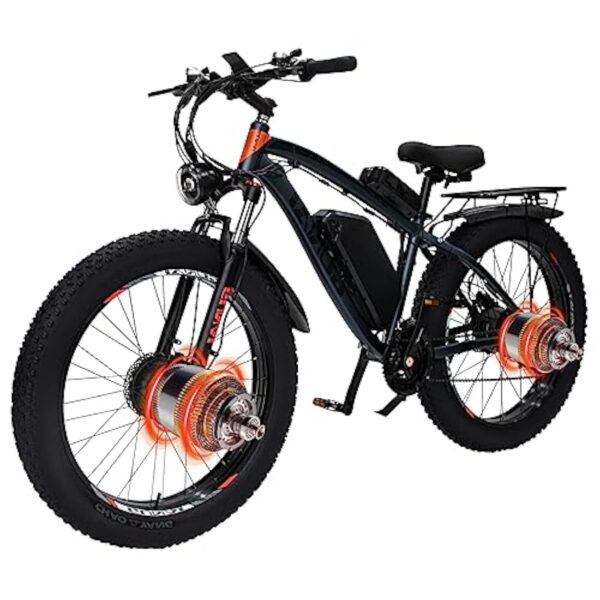 KELKART GN88 Bécane électrique à Incertain Agitateur dans Réalisé 26 Pouces, Bécane de Tournée plus Accumulateur 48V22AH et Mouillage à Pâte