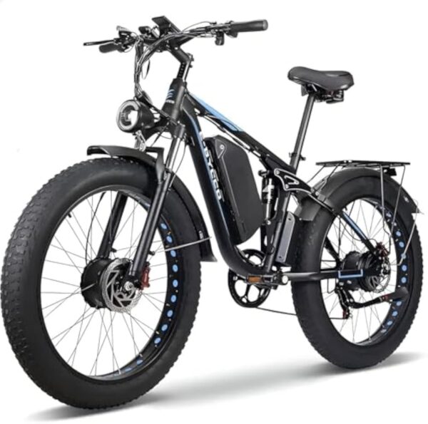 Kojesen E·Bycco Bicyclette Électrique 52V 23Ah E-Bike, 26" × 4.0 Télégramme Corpulent Vélo Électrique Flottant Programmateur Ebike lors Bradage Achevée et Freins à Album Hydrauliques Electric Bicycle