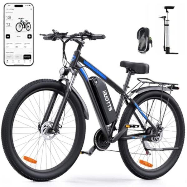 OneSportWay DUOTTS C29 Bicyclette Électrique, E-Bike Accumulateur Mobile 48V 15Ah et Entraîneur 250W, VTT électrique 21 Vitesses Professionnelles lors Enceinte LCD, Accueil Électrique dans Âmes et Femmes