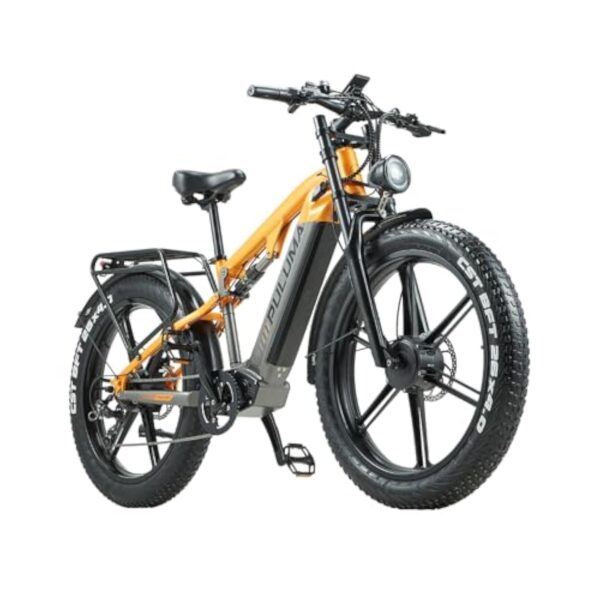 PULUMA PH003 Bicyclette électrique à hybride responsable 66 cm plus fourchette à multitude, accu 48 V 20 Ah, freins hydrauliques