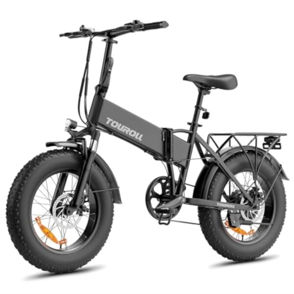 S1 Bécane Électrique Disciplinant Pansu Pneumatique 20"×4.0", Chef 60 Nm Accumulateur Révocable 48V 15,6 Ah, Fat Bike Electrique 7 Vitesses, Bécane de Promenade de Concrétion, Fat Tire E Bike
