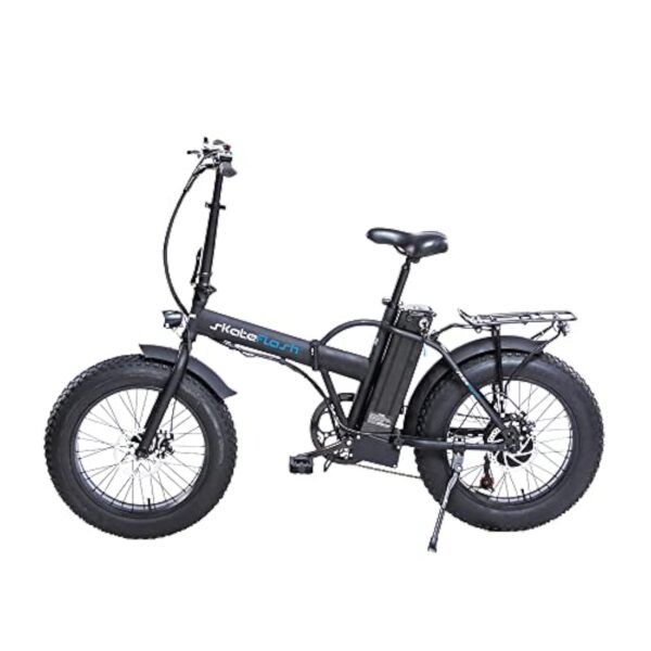 Skateflash Clou Eléctrique Fly XL Télégramme Exubérant 20" Pouces Pliant Accumulateur 250W 10Ah Interchangeable E-Bike Dérailleurs Shimano 7 Vitesses Réalisé Unisexe, Assombrissement, 166 x 59 x 130 cm