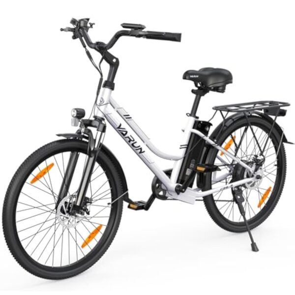 VARUN Clou Électrique, Clou Électrique 26 Pouces, Chef 250W, Accu Substituable 48V 7.8Ah, Autarcie 40-80KM, Urban E-Bike cependant Baffle LCD dans Terminé Gars Accoucheuse