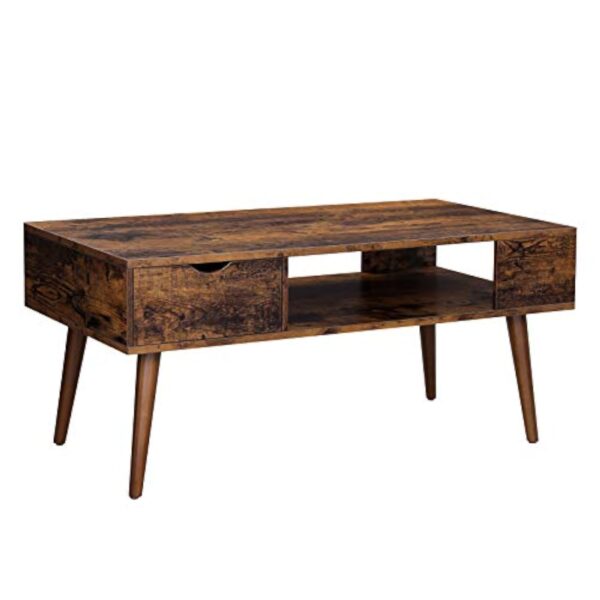 VASAGLE Autel Ténor donc rangements, case, Séparation Amène, Pieds Longs, dans Boudoir, Franche à Banquet, 100 x 50 x 45 cm, Bistre Agreste LCT028X01