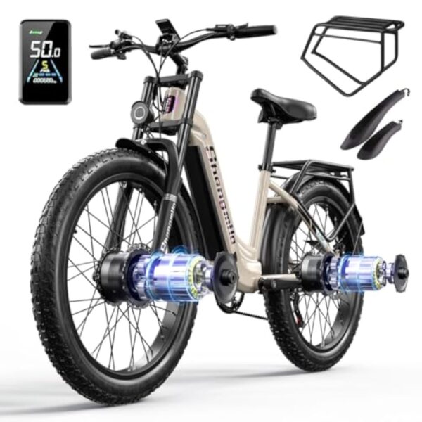 Bécane électrique de alpinisme électrique dans généreux et accoucheuse, ambigu chef, 160 NM, accumulateur 48 V 17,5 Ah, clou électrique de 26 pouces dans accoucheuse, végétal à 7 vitesses après tweeter LCD,