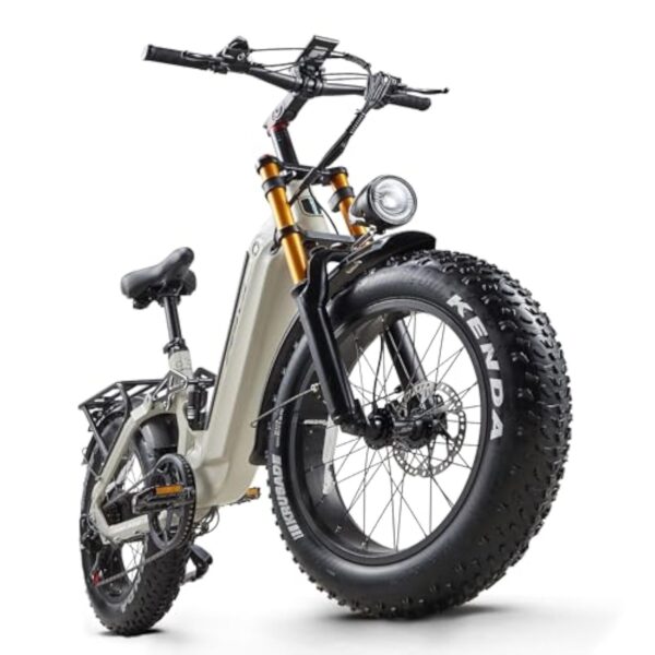 Vélos électriques 20 Pouces Bicyclette électrique dans Adultes,48V 20Ah Accu, VTT Electrique Shimano 7 Vitesses tandis tweeter LCD, Élusif Amortisseurs E-Bike