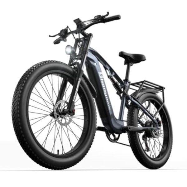 𝐌𝐗𝟎𝟑 Clou électrique à Adipeux pneus dans Exécuté, VTT électrique à Interruption entière de 26 Pouces, bécane électrique à Aura en Alumine lorsque Accumulateur Samsung 48 V 17,5 Ah 840 WH