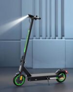 Acer Trottinette Électrique Adulte, Jusqu'à 25 km/h, 250W-500W, Pneus Solides 8.5'', Batterie 7,5AH, Autonomie 20-30KM, Charge Max 100 kg, Double Frein, Électrique Trottinette Pliable (Black&Green)