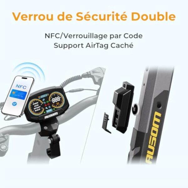 Ausom L2 Max Dual Motor Trottinette électrique à Double Moteur, Trottinette Tout-Terrain Électrique Puissante avec 90 km d'Autonomie, Moteur Max 2688W, Trottinette électrique Pliable pour Adulte – Image 8