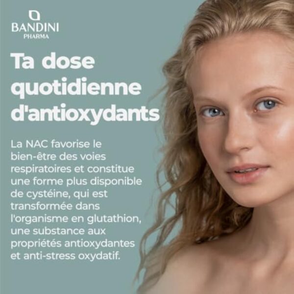 Bandini® NAC 800 mg par capsule | 220 gélules pour +7 mois | N-acétyl-L-cystéine | Haute biodisponibilité et tolérance | Antioxydant Hautement dosé, Qualité supérieure, 100% Végétalien, sans Additifs – Image 4