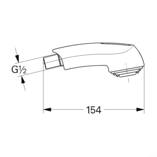 Buse de pulvérisation extractible polyvalente, 46298IE0 46312IE0, pour robinets de cuisine extractibles 33.737 33.759 33.727 33.707 33.934 – Image 4