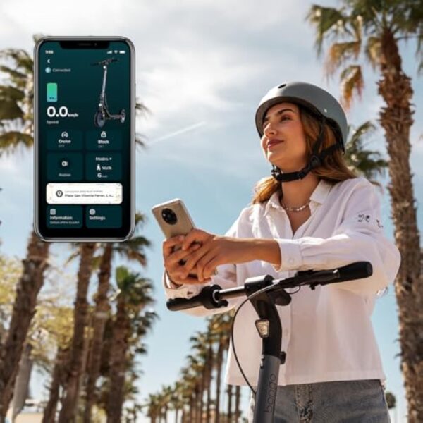 Cecotec Trottinette Électrique Adulte Approuvée Bongo D20 XL Connected. Puissance Maximale 700W, Autonomie 40km, Roues de 10", Frein à Disque Arrière, Alliage d'Aluminium, App, Résistant à l'eau – Image 10