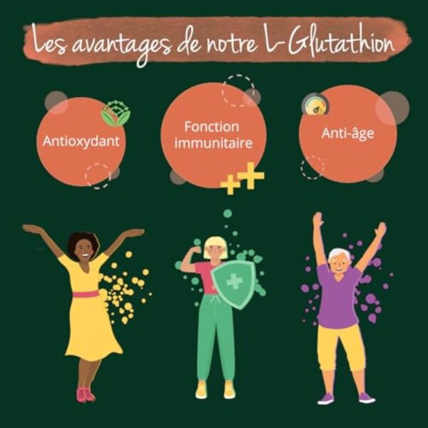 GLUTATHION Liposomal & Réduit PureWay™- G | Avec Précurseurs : NAC, Vitamine C, MSM, Glycine | Antioxydant + Anti age + Immunité | 90 Gélules | Vegan & Sans Additifs | Vegavero® – Image 8