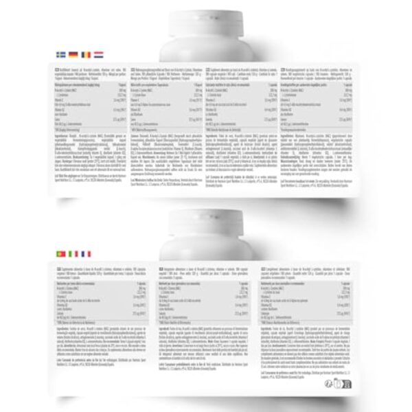 HSN NAC (N-Acétyl-L-Cystéine) 300 mg | 180 Gélules Végétales | Formule enrichie en Vitamine E, Riboflavine et Sélénium | Non-OGM, Végane, Sans Gluten – Image 4