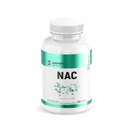 INSPORT Nutrition - NAC (N-AcetylCystein) 600mg - Supplément sportif professionnel - Acide aminé - Protection du foie - Détoxication - Ligne de protection de la santé - 90 capsules
