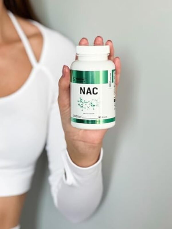 INSPORT Nutrition - NAC (N-AcetylCystein) 600mg - Supplément sportif professionnel - Acide aminé - Protection du foie - Détoxication - Ligne de protection de la santé - 90 capsules – Image 5