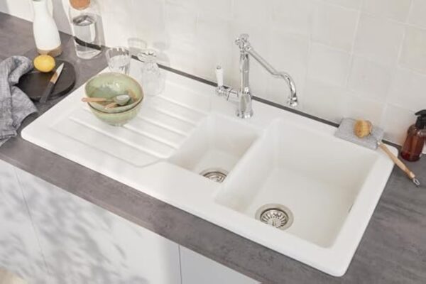 JACOB DELAFON Mitigeur cuisine Louise design retro Chrome – Image 5