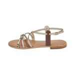LES TROPEZIENNES PAR M. BELARBI Femme Harry Chaussures Ville Sandale, Leopard-Or, 36 EU