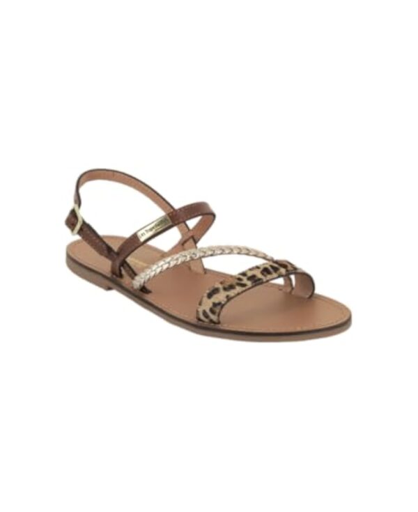 LES TROPEZIENNES PAR M. BELARBI Femme BATRESSE Chaussures Ville Sandale, Leopard Multi, 40 EU – Image 3