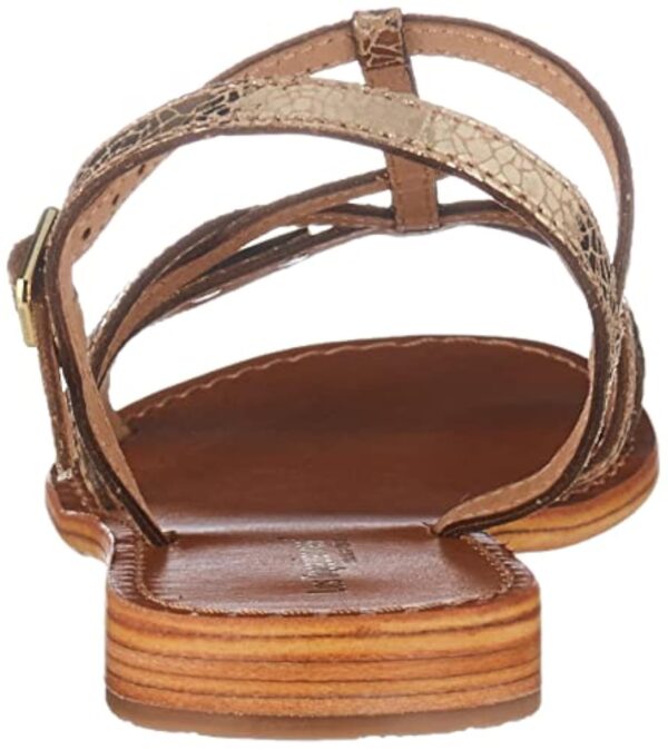 LES TROPEZIENNES PAR M. BELARBI Femme HIRONELA Chaussures Ville Sandale, Or Craquele, 37 EU – Image 4