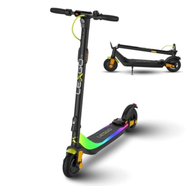 LEXGO L10 Trottinette Électrique Adulte – Vitesse 25 km/h, Autonomie 20 km, Pliable, Clignotants, Antivol NFC, Écran LCD, Pneus 8”, Freins Doubles, Scooter Urbain Léger – Image 2