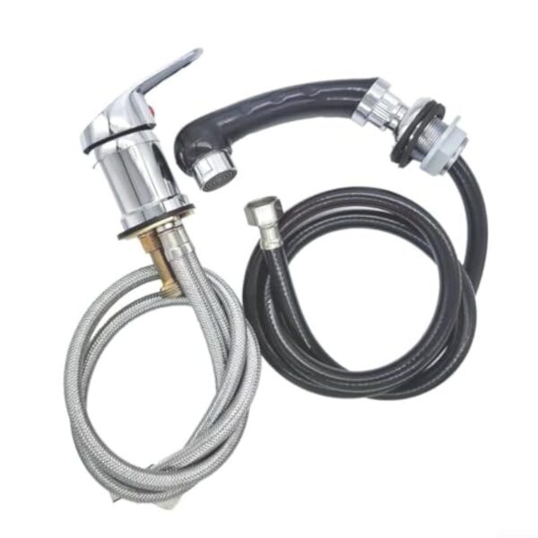 Mitigeur Tand Robinet de douche à main, robinet de salon de coiffure, robinet de lit de frappe, 120 cm tuyau extractible douchette à main pour chaise – Image 2