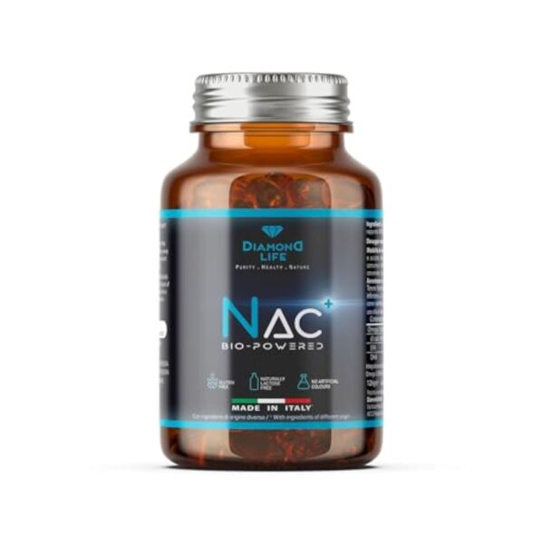 NAC BioPowered - Nutraceutique Bio-amélioré dans l'action antioxydante et détox - N-acétylcystéine Précurseur du glutathion - Haute biodisponibilité - 90 gélules