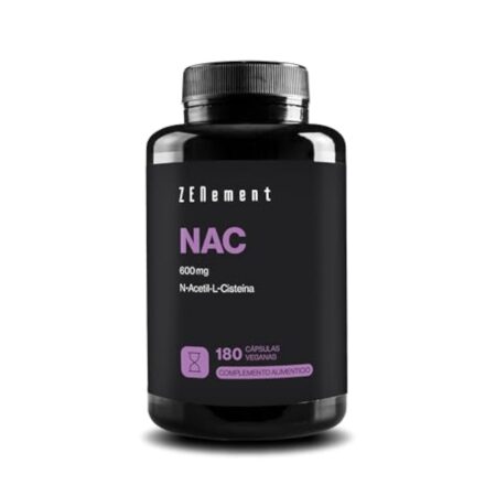 NAC N-Acétyl-Cystéine 600 mg - 180 Gélules Véganes | Approvisionnement de 6 Mois | Haute Pureté et Biodisponibilité | Sans Additifs | Végan | Zenement