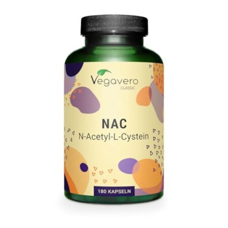 NAC N-Acetyl-Cysteine 600mg | Forme Pure : Haute Biodisponibilité | 180 Gélules | Sans Additifs | Antioxydant Puissant | VEGAN | Vegavero®
