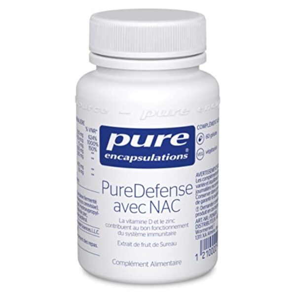 Pure Encapsulations - PureDefense avec NAC - 60 Gélules Véganes