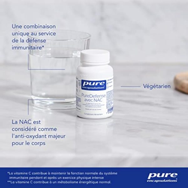Pure Encapsulations - PureDefense avec NAC - 60 Gélules Véganes – Image 4