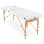 QUIRUMED Table Pliante en Bois Basic 180 x 60 cm (Blanc)