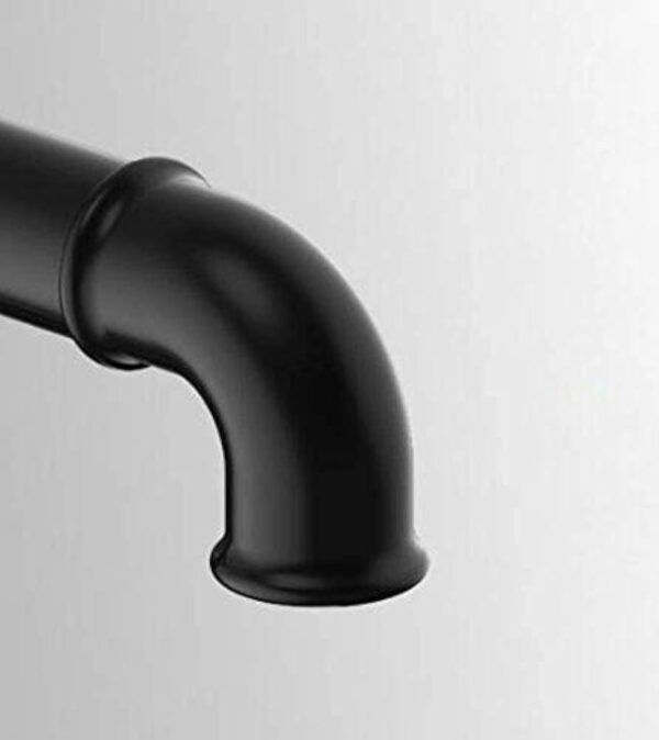 Robinet de Cuisine Vintage Industriel Style Mitigeur Évier Bec Haut Noir Silhouette Elégante Valve en Céramique, Anti-Corrosion et Anti-Rouille Eau Chaude et Froide Réglable Cuivre de Corps – Image 9