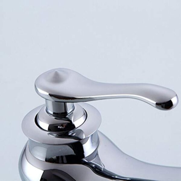 Robinet mitigeur de lavabo en laiton à levier unique en céramique vintage et cristal pour salle de bain cuisine maison décoration – Image 9