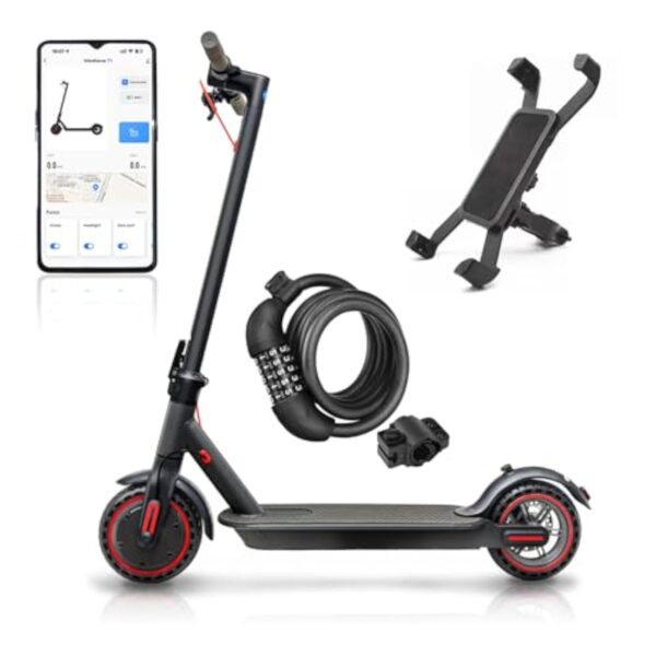 Trotinette Electrique Adulte, Pliable Scooter électrique de 8,5 Pouces en Alliage d'aluminium, Autonomie de 30 km, Batterie de 387 Wh, Charge maximale de 120 kg