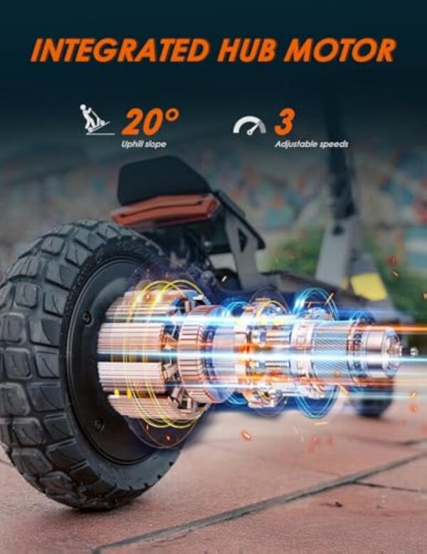 Trottinette Électrique Adulte Kukirin G2, Moteur 800W Batterie 48V 15Ah & Autonomie jusqu'à 55 km, Trottinette Pliante Portable avec Écran Tactile LCD HD, Trotinette Electrique Adulte Tout Terrain – Image 3