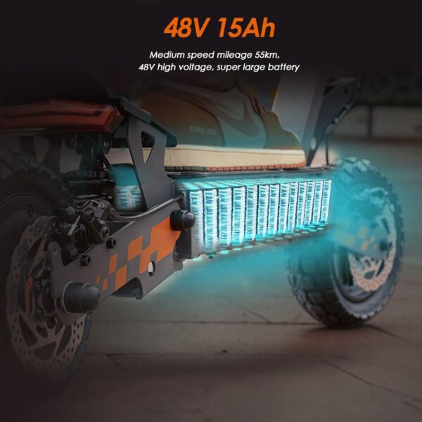 Trottinette électrique Pliable Kukirin G2, Moteur 800 W, Batterie 48 V 15 Ah, pneus 10 Pouces, autonomie 55 km, écran Tactile, Freins à Disque Avant et arrière