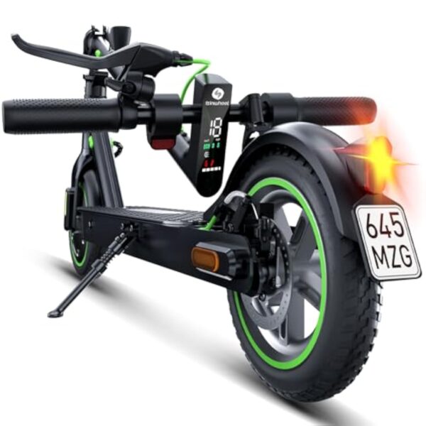 Trottinette électrique ABE avec Homologation routière, 11, 10, 8,5", 30 km, 40 km, portée Max. 80 km, capacité de Charge jusqu'à 150 kg et Double Amortissement des Chocs, Trottinette électrique ABE