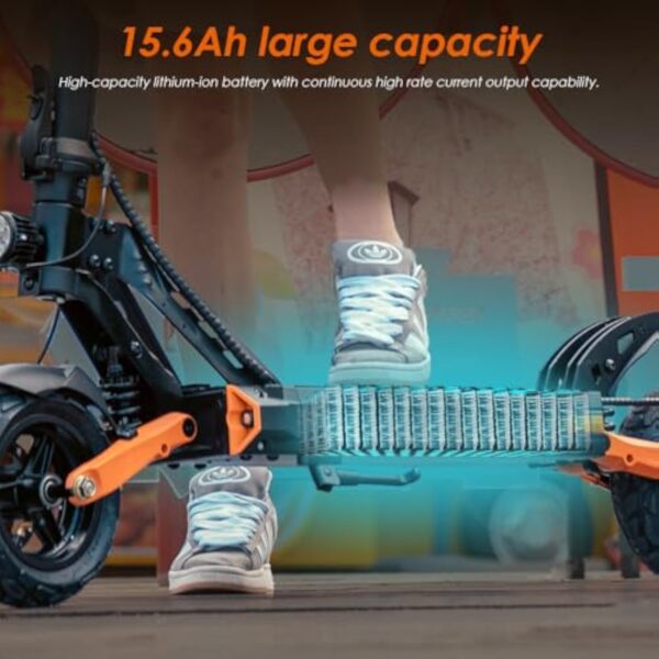 Trottinette électrique KuKirin G2 Pro Dernière Version, Moteur sans balais 600 W, Batterie 48 V 15,6 Ah, pneus 9 Pouces, autonomie 58 km, Freins à Double Disque, Trotinette Electrique Adulte – Image 4