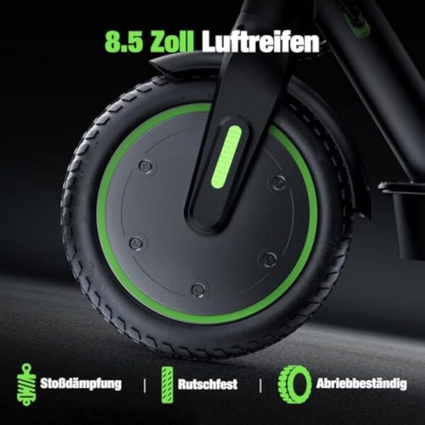 Trottinette électrique ABE avec Homologation routière, 11, 10, 8,5", 30 km, 40 km, portée Max. 80 km, capacité de Charge jusqu'à 150 kg et Double Amortissement des Chocs, Trottinette électrique ABE – Image 5