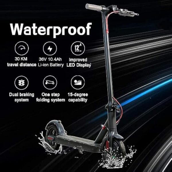 Trottinette électrique de 8,5 pouces avec fonction application, avec support de téléphone portable et antivol - Batterie Li-ion 10,4 Ah - Portée de 25 à 30 km - Charge maximale : 120 kg - Pour adultes – Image 6