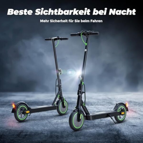 Trottinette électrique ABE avec Homologation routière, 11, 10, 8,5", 30 km, 40 km, portée Max. 80 km, capacité de Charge jusqu'à 150 kg et Double Amortissement des Chocs, Trottinette électrique ABE – Image 8