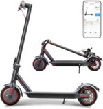 Trottinettes Électriques Adultes, pneus de 8,5 Pouces, Moteur de 350 W, autonomie de 20 à 30 Miles, Scooter électrique Pliable avec Double système de freinage et contrôle par Application - Noir
