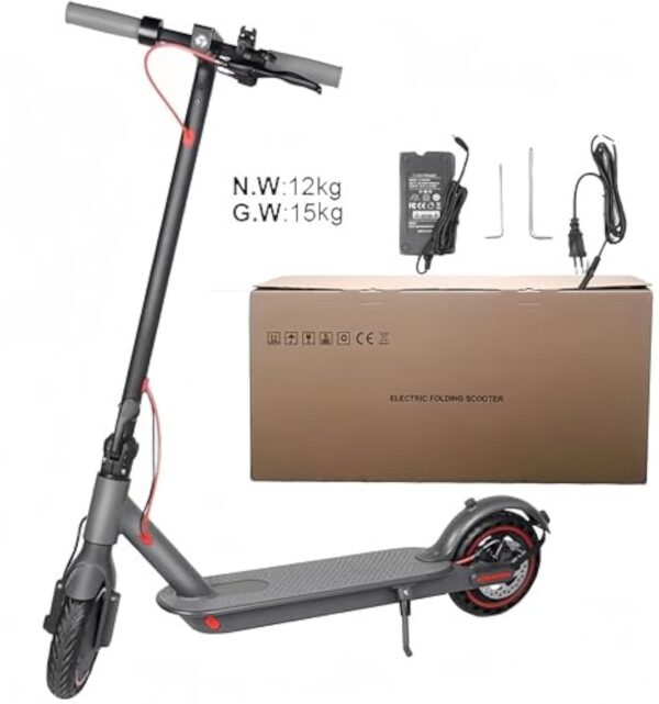 Trottinettes Électriques Adultes, pneus de 8,5 Pouces, Moteur de 350 W, autonomie de 20 à 30 Miles, Scooter électrique Pliable avec Double système de freinage et contrôle par Application - Noir – Image 10