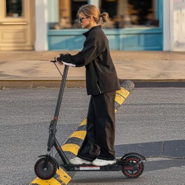 Trottinettes électriques à Double Amortisseur et Double Frein de 8,5 Pouces, Batterie 10,4AH, portée de 15 à 21 milles, Application, Moteur 350W, 3 Modes de Vitesse, Charge de 264 LB – Image 8