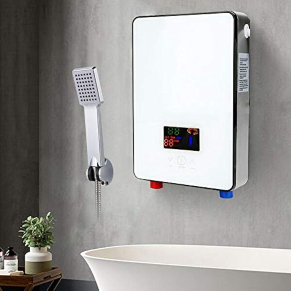 Chauffe-Eau Instantané électrique 6500W chauffe-eau sans réservoir warmwasserspeicher Chauffe-eau électrique Convient pour la douche, la salle de bains cuisine et la caravanes