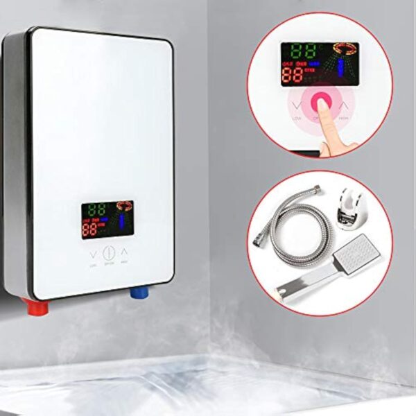 Chauffe-Eau Instantané électrique 6500W chauffe-eau sans réservoir warmwasserspeicher Chauffe-eau électrique Convient pour la douche, la salle de bains cuisine et la caravanes – Image 4